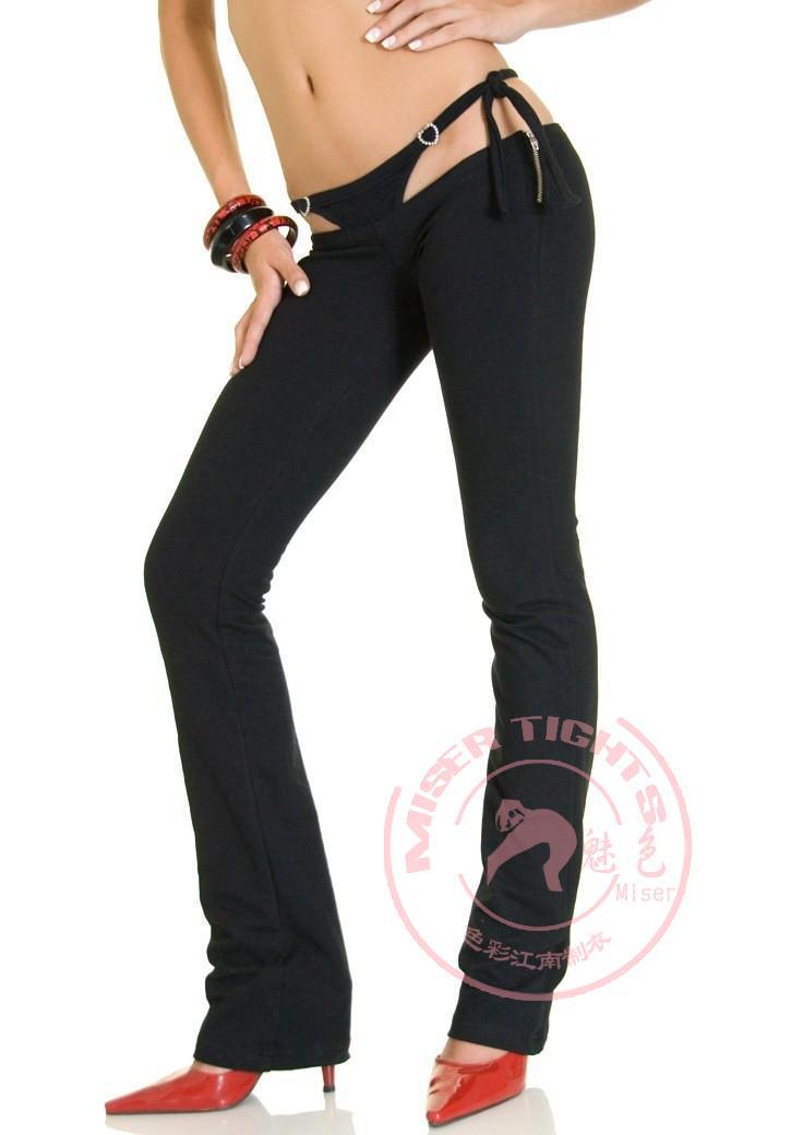 Black Y2K Bodycon Pants