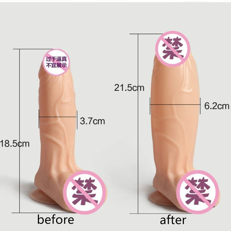 Inflatable Dildo W/ Suction Cup