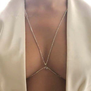 Trinity Rhinestone Body Chain