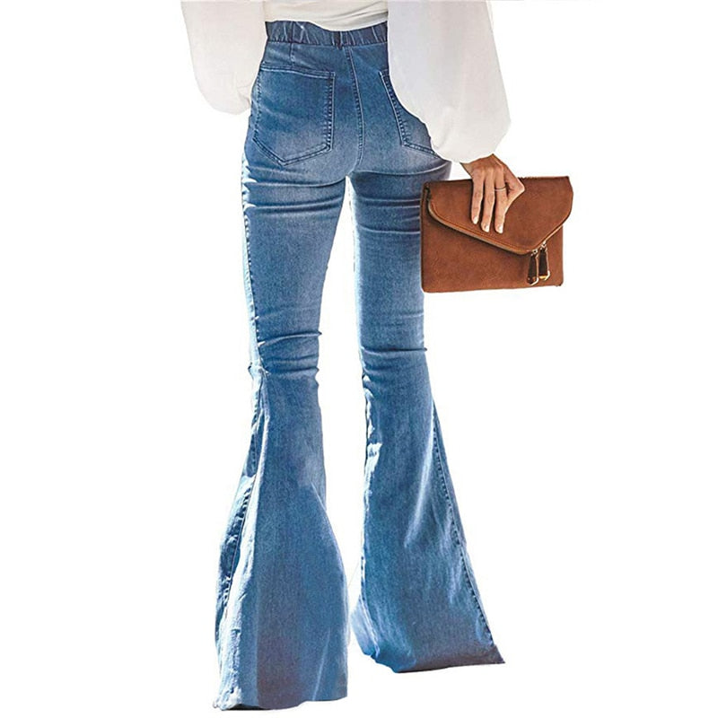 High Waisted Bell Bottom Jeans