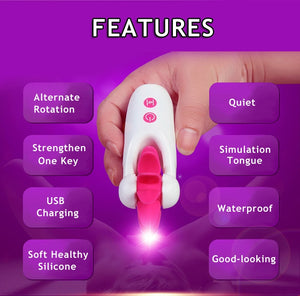 Meselo 7 Speed Rolling Tongue Clitoris Stimulator